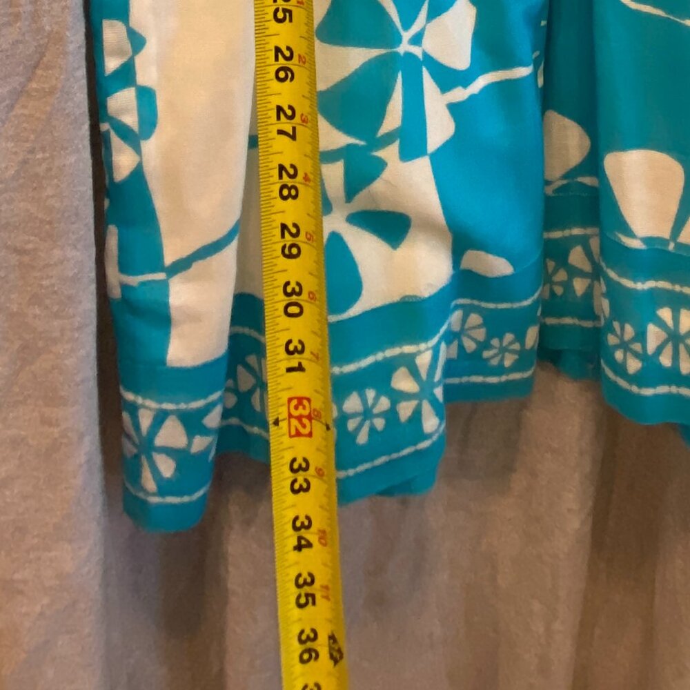 Trina Turk Elin Eyelet Floral Print Fit & Flare Summer Dress Women's Size 6 - Picture 7 of 10